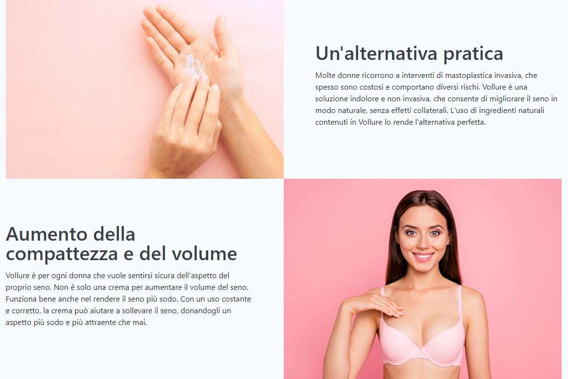 aumentare le dimensioni del seno