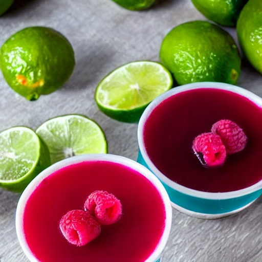 suc de zmeura si lime